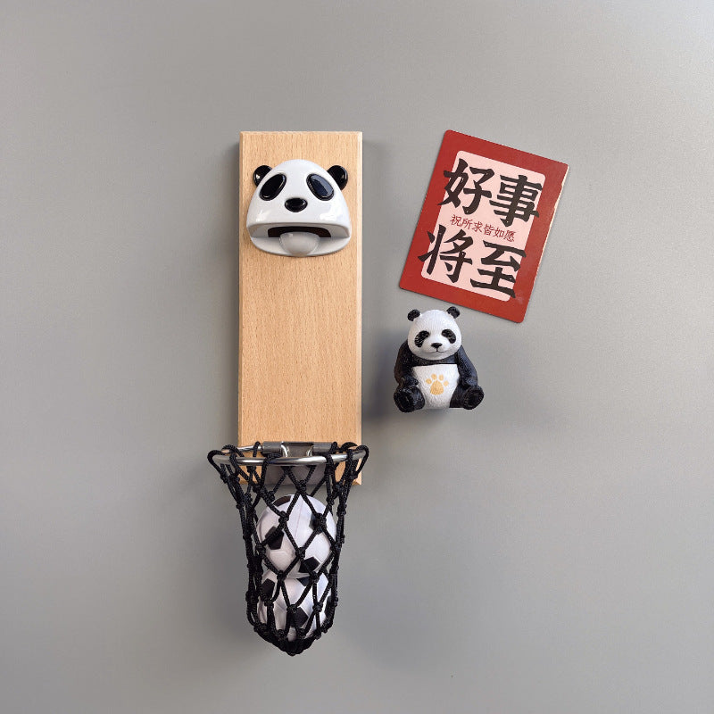 Cute Panda Three-dimensional Beer Bottle Opener Refridgerator Magnets