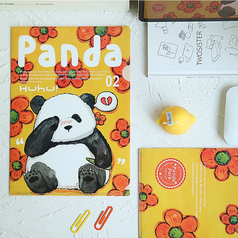 Creative Cute Panda Garden Series Folder