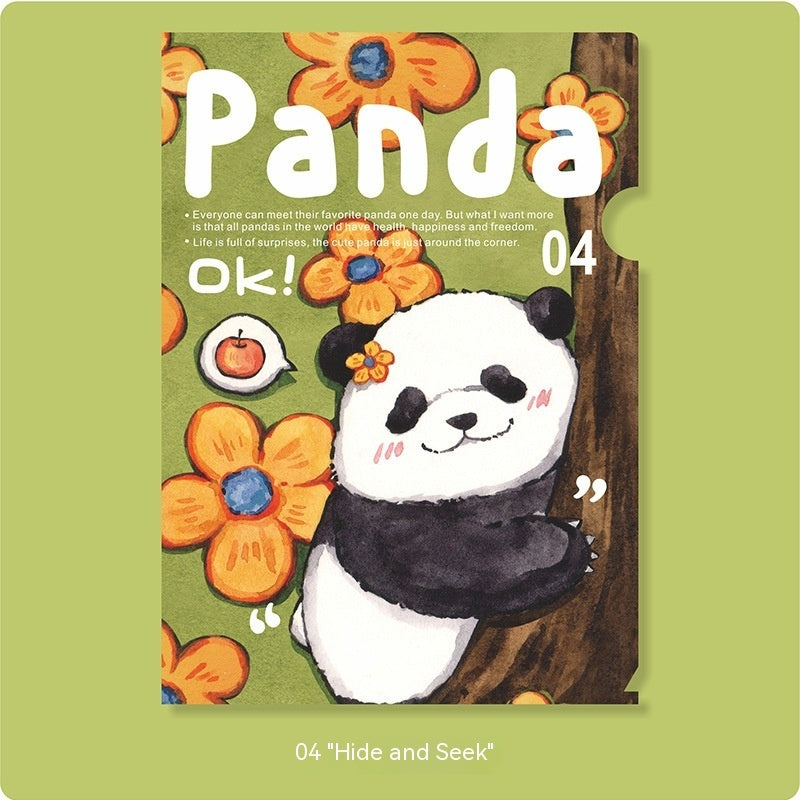Creative Cute Panda Garden Series Folder