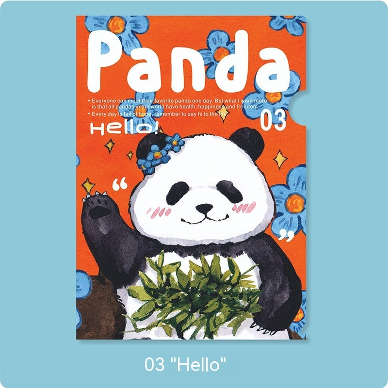 Creative Cute Panda Garden Series Folder