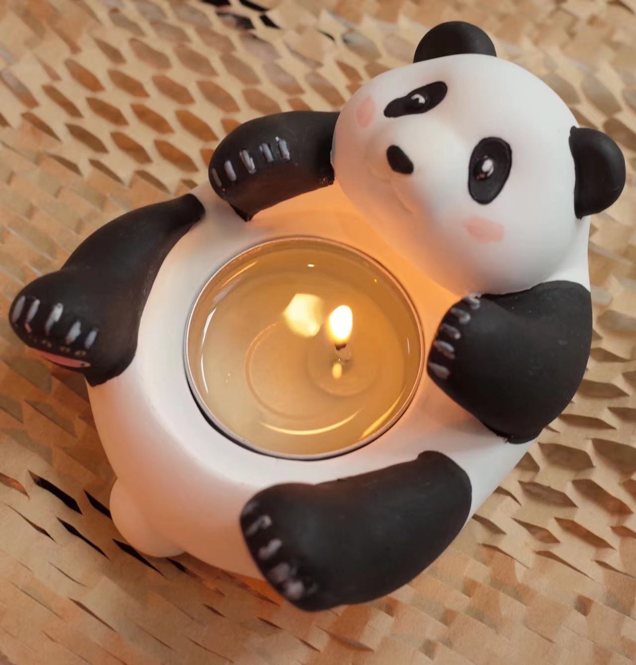 Panda Kerzenhalter