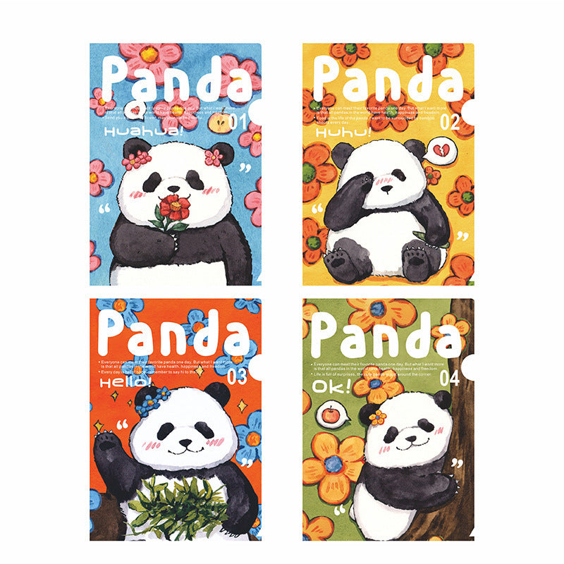 Creative Cute Panda Garden Series Folder