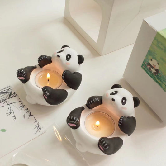 Panda Kerzenhalter