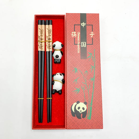 Panda Essstäbchen mit Geschenkbox