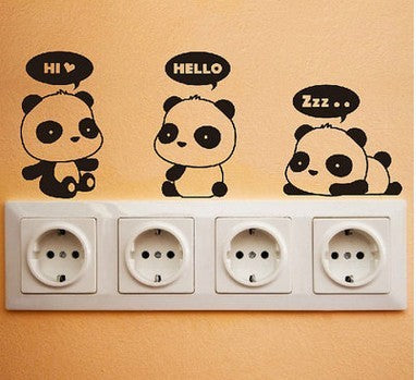 Panda Wandaufkleber