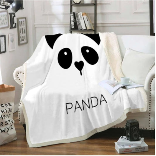 Panda Flanell Decke