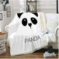 Panda Flanell Decke