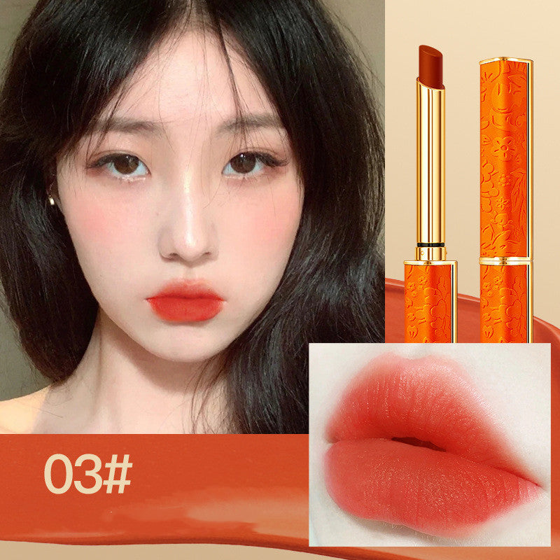 Matter Lippenstift in Orange als 4er Set oder Einzelnd