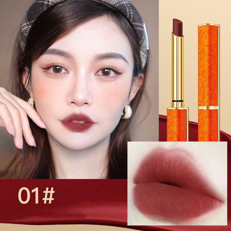 Matter Lippenstift in Orange als 4er Set oder Einzelnd