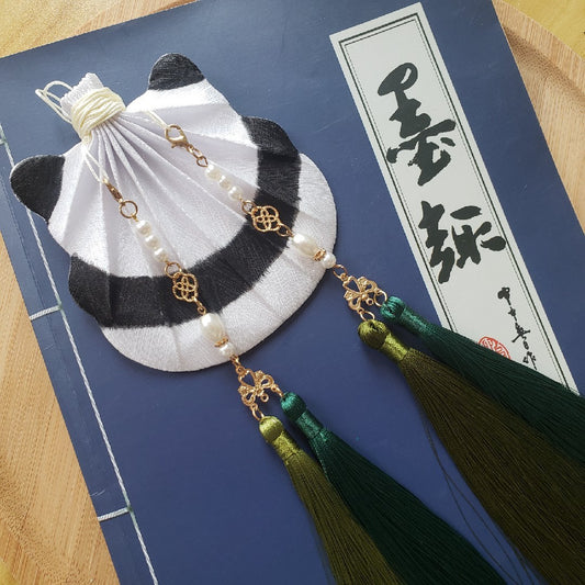 Handgefertigte Panda Geldbörse mit Hanfu Accessories