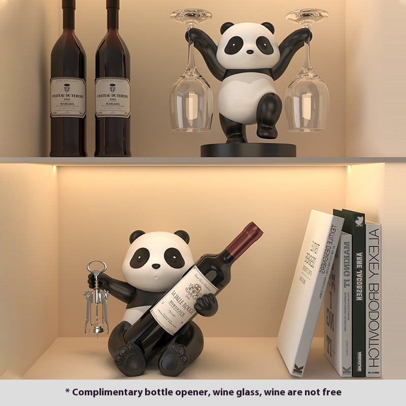 Panda Weinhalter kombinierbar mit Licht