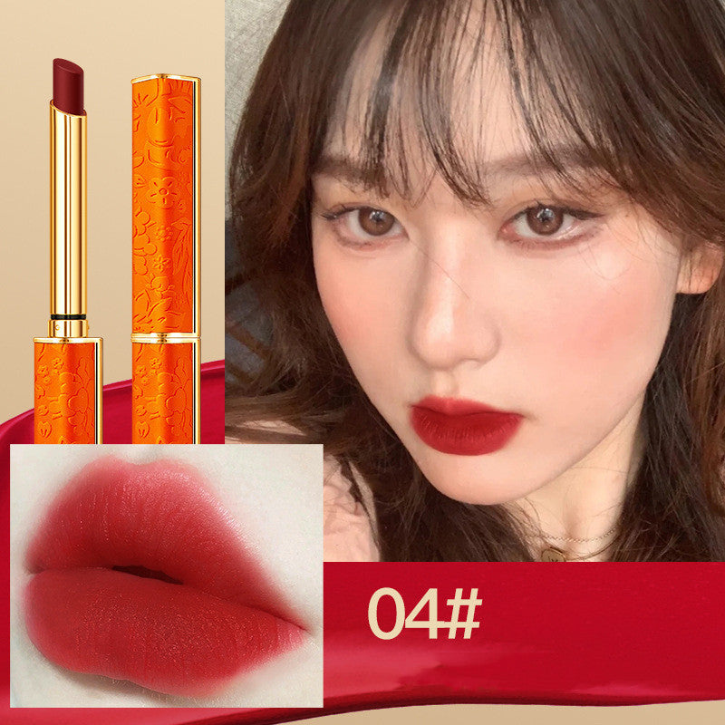 Matter Lippenstift in Orange als 4er Set oder Einzelnd