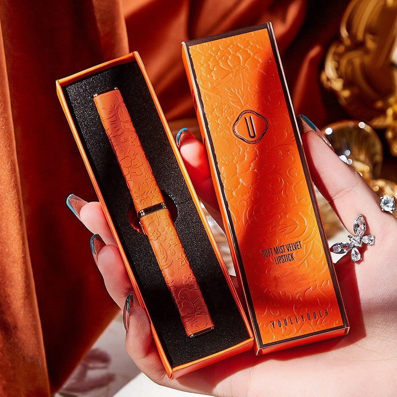 Matter Lippenstift in Orange als 4er Set oder Einzelnd