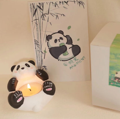 Panda Kerzenhalter